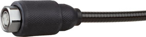 7-16 DIN connector with weatherproof boot on 1/2 inch cable