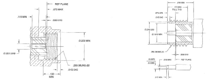 SMA Reverse Polarity Drawing